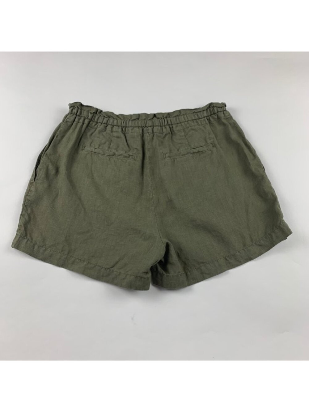 Michael Stars Olive Linen High Rise Shorts S - Picture 5 of 5
